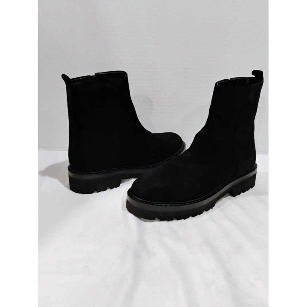 La Canadienne Womens Ara City Dry Ankle Boots Black Suede Size 7M